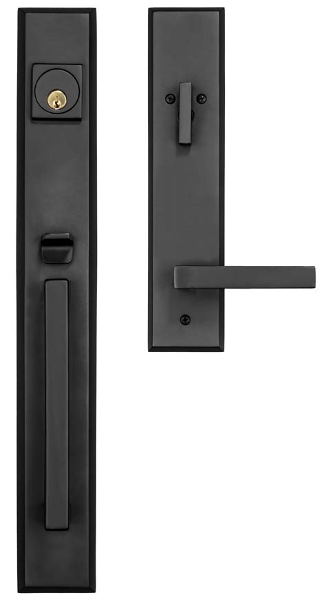 rockwell lumina solid brass entry door handle set  bronze finish entry door handles door
