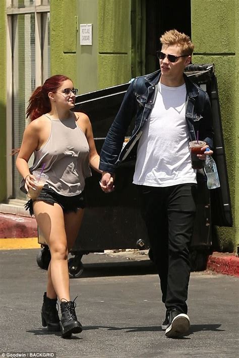 Braless Ariel Winter Wears Grey Top With Shorts With Beau Daily Mail