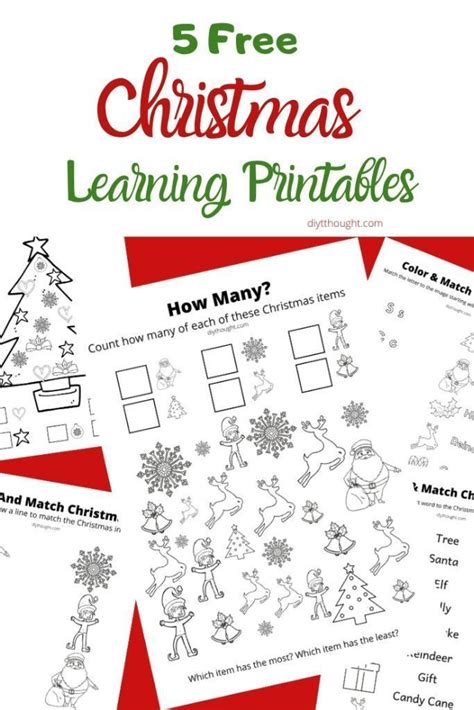 christmas learning printables christmas learning learning