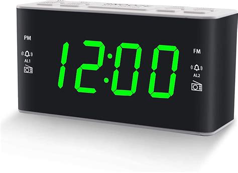 buy homicial digital alarm clock radio  bedroom  amfm radio
