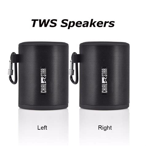 tws bluetooth speakers  dual paired  pcs portable wireless speaker strong bass audio