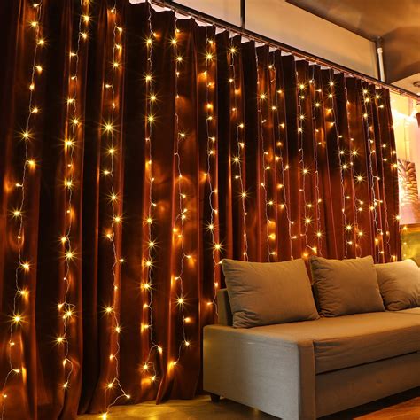 torchstar extendable ft  ft led curtain lights starry christmas string light indoor