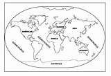 Continentes Pintar Mundi Planisferio Oceanos Imagui Sus Mapamundi Múndi Horizonte América Edna Ribeiro Olhar sketch template