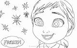 Anna Coloring Pages Frozen Baby Cristinapicteaza sketch template