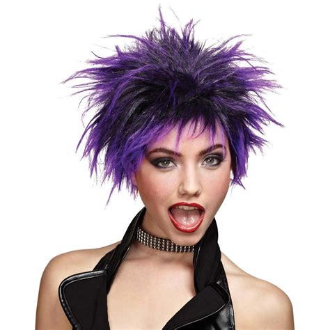 Purple Punk Rock Wig Halloween Wigs Wigs Costume Wigs