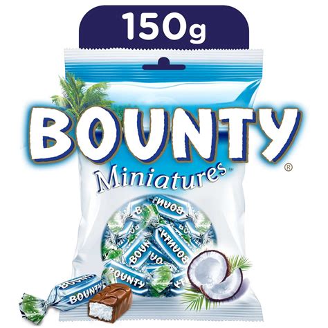 buy bounty miniatures chocolate mini bars    shop food cupboard  carrefour saudi
