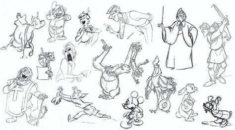 ba hons cg arts and animation uca rochester course blog model sheets disney characters