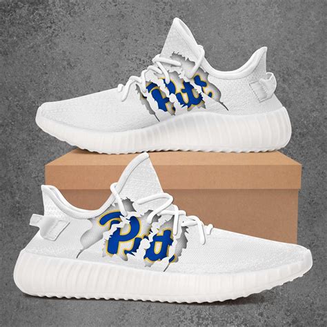 pittsburgh panthers ncaa sport teams yeezy sneakers shoes white luxwoocom