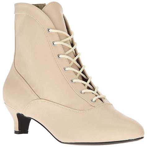 cream leatherette  cm fab  big size ankle boots womens