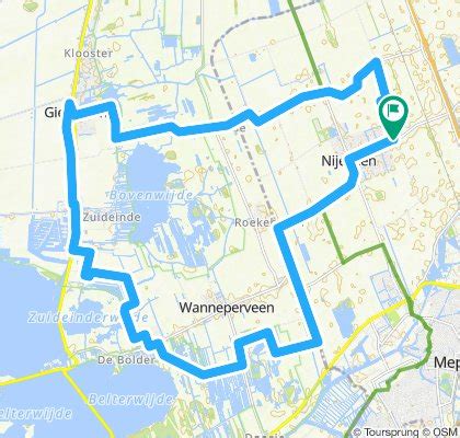 rondje giethoorn  bikemap  bike routes