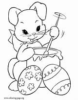 Easter Coloring Bunny Pages sketch template