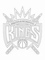 Coloring Pages Nba Lakers Logo Drawing Logos Spurs Kings Team Sacramento Pistons Clipart Detroit Iverson Allen Gear Spur Basket Sports sketch template