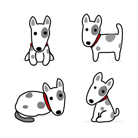 cute cartoon dog set vector illustration  vector art  vecteezy