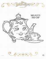 Beast Coloring Pages Beauty Potts Mrs Chip Belle Printable Lumiere Lefou Gaston Include Such Characters sketch template