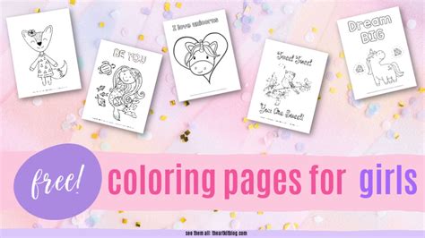 loads  coloring pages  girls  art kit