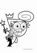 Coloring Pages Fairly Cartoon Oddparents Odd Wanda Parents Printable Cosmo Color Character Kids Fairy Sheets Nickelodeon Print Tv Series Characters sketch template