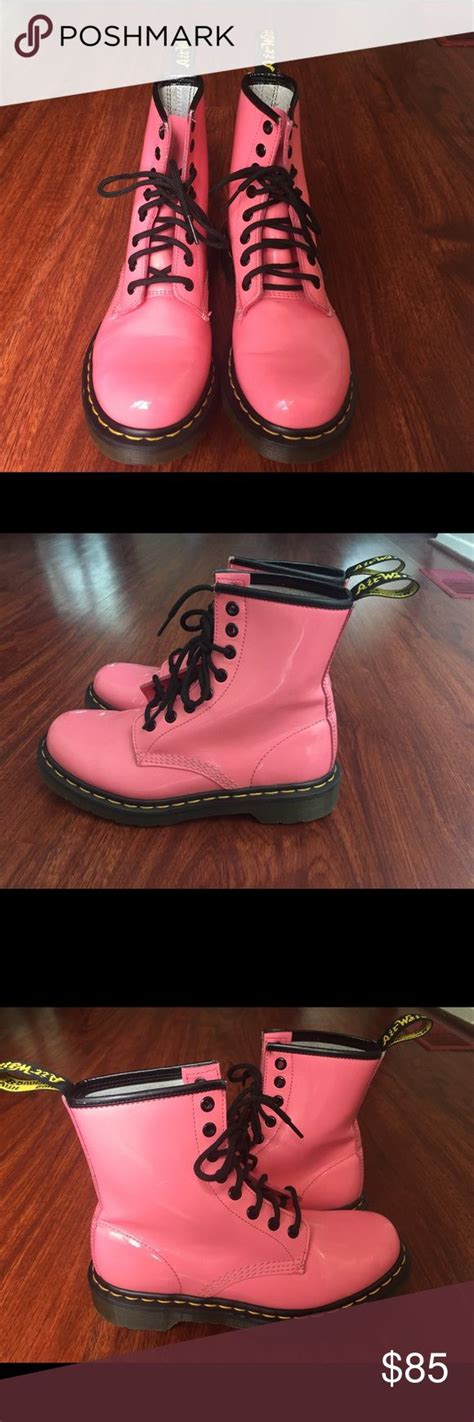 pink dr marten boots boots  martens combat boots combat boots