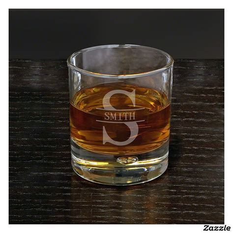 engraved oakmont monogram bryne whiskey glass