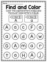 Letter Pre Alphabet Letters Worksheet Kindergarten Worksheets Find Preschool Color Capital Printable Learning Recognition Mega Pack Lower Identification Case Teacherspayteachers sketch template