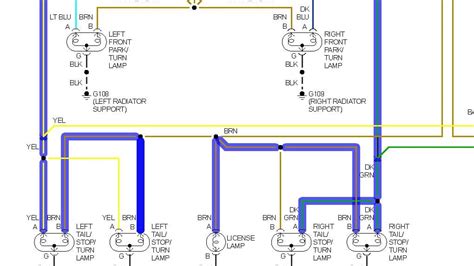 gmc  tail light wiring diagram