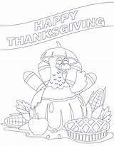 Thanksgiving Coloring Pages Printable Adults Turkey Kids sketch template