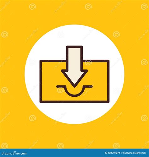 inbox vector icon sign symbol stock vector illustration  archive design
