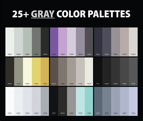 25 Best Gray Color Palettes With Names And Hex Codes – Creativebooster