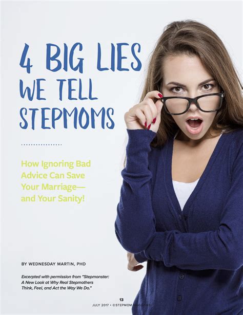 Lies We Tell Stepmoms Stepmom Magazine July 2017