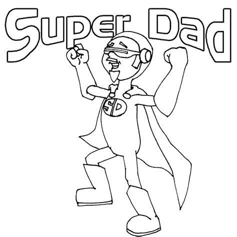 father coloring page coloring pages