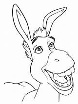 Donkey Shrek sketch template