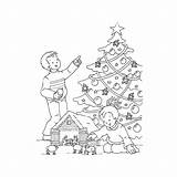 Kerstboom Versieren Kerstbomen sketch template