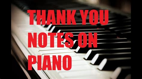 Jimmy Fallon Thank You Note Music Piano Youtube