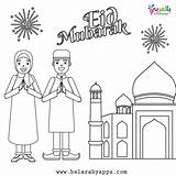 Eid Mubarak Congratulations Adha sketch template
