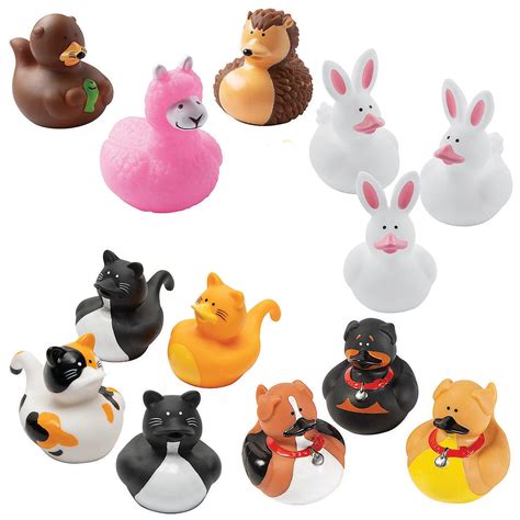 animal rubber duckies assortment toys  pieces ebay