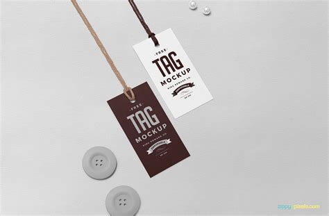 clothing hang tag mockup yellowimages mockups