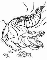 Crocodile Coloring Pages Deinosuchus Printable Dessin Animals Template Print Drawings Kids Pour Enfant Animal Crocodiles Grown Designlooter Ups Choose Board sketch template