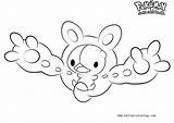 Reuniclus Coloring Pokemon Pages Printable Kids Color sketch template