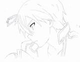 Coloring Kirito Sword Pages Sao Deviantart Anime Drawing Drawings Add Favourites Library Comments Line Manga sketch template