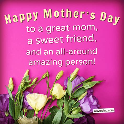 wonderful ways   happy mothers day   friend allwordingcom