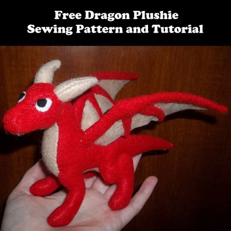 dragon plushie sewing pattern  tutorial  nerdyrabbitcreations