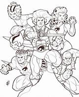 Thundercats Colorear Cartoons Pegar Cats Colouring Miembros Chubeto Dibujosonline Agencia Panthro Cheetara sketch template