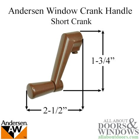 andersen short shank crank handle bronze