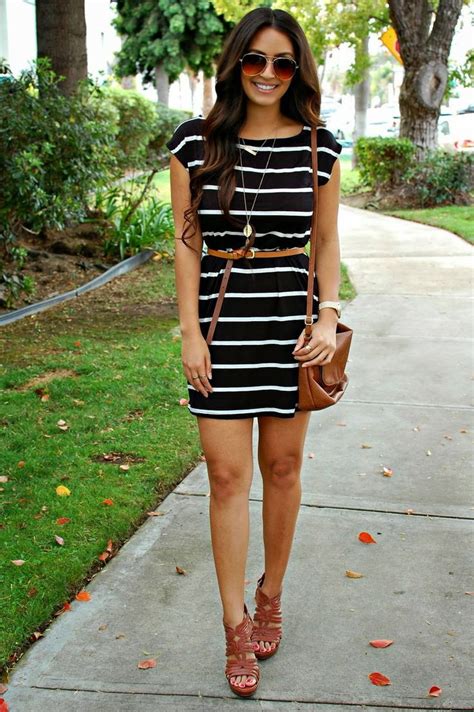 casual striped dresses 2020