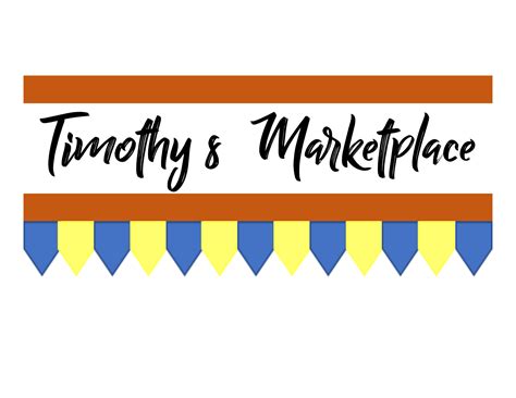 marketplace logo storefront timothys marketplace