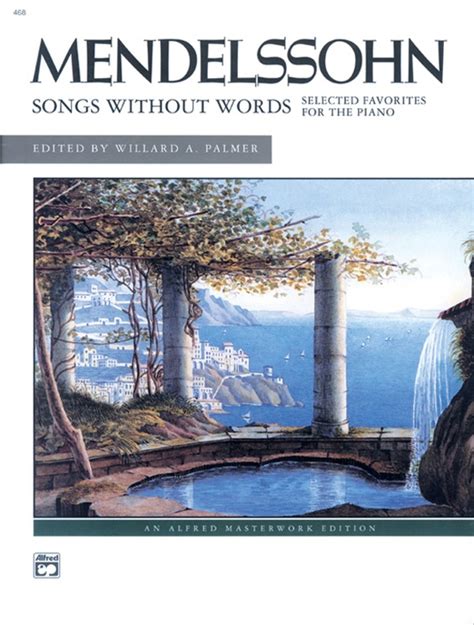 mendelssohn songs  words selected favorites piano book