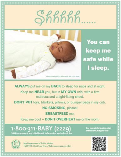 Safe Sleep Flyer Massachusetts Health Promotion Clearinghouse