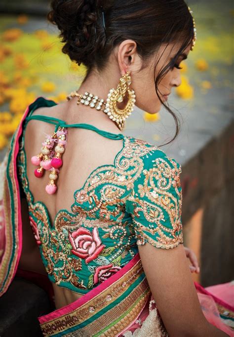 latest ethnic wear blouse designs 2017 for indian silk saree romantic