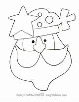 Santa Snowman Coloring Pages Christmas Head Claus Printables Printable Kids Choose Board Insightfulnana sketch template