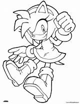 Sonic Coloring Hedgehog Everfreecoloring sketch template