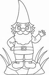 Gnome Garden Drawing Cartoon Clipart Colorable Clip Coloring Drawings Powerpoint Cliparts Gravity Paintingvalley Sweetclipart Line Getdrawings Library Gnom Freebie Collection sketch template